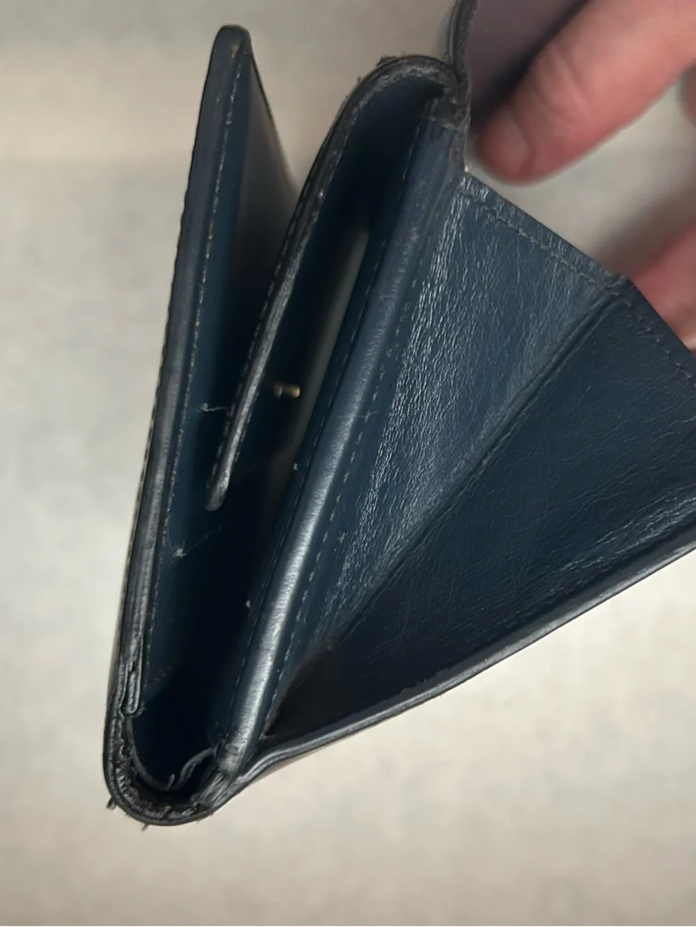 VTG Louis Vuitton Elise Compact Wallet in Monogram Mat Vernis Gray Leather - Picture 13 of 14